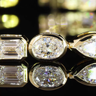 7ctw Bezel East West Emerald, Marquise & Oval Tennis Bracelet