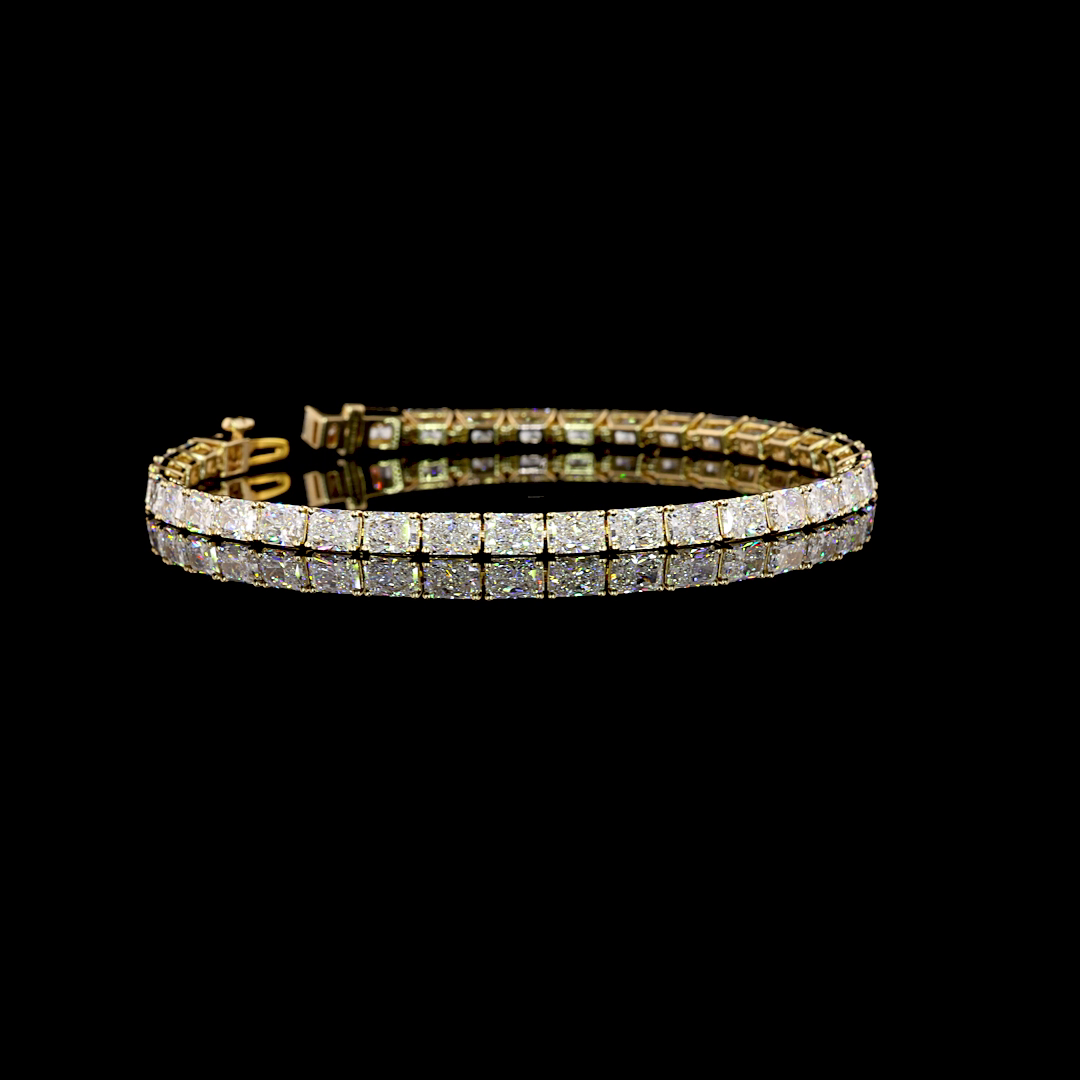 10ctw Prong East West Radiant Tennis Bracelet