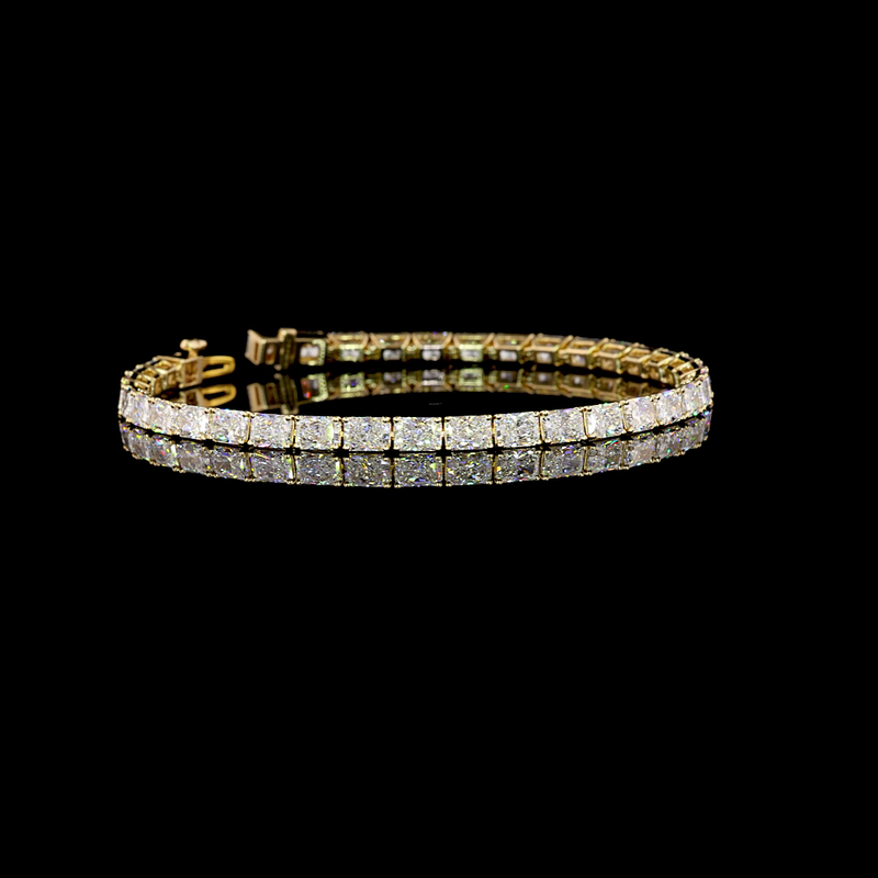 10ctw Prong East West Radiant Tennis Bracelet