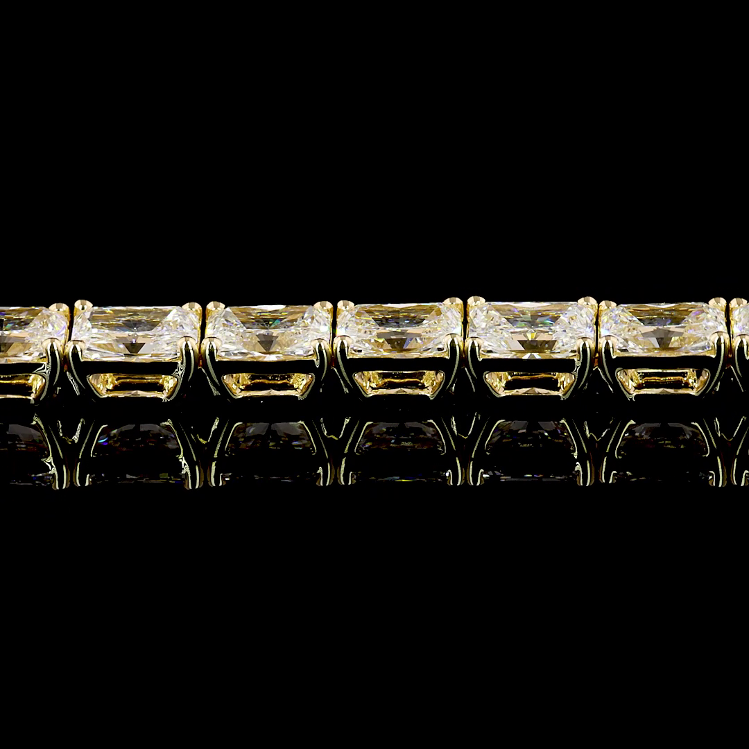 10ctw Prong East West Radiant Tennis Bracelet