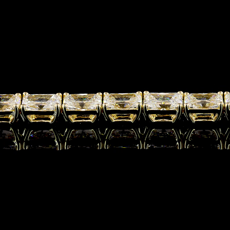 10ctw Prong East West Radiant Tennis Bracelet