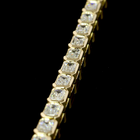 4-1/2ctw Bezel East West Emerald Tennis Bracelet