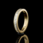 1ctw Channel Emerald 3/4 Eternity Band