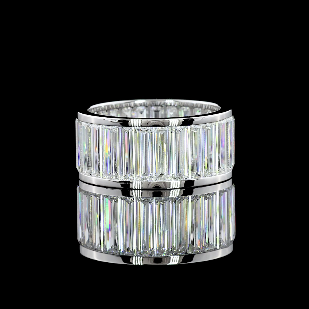 7ctw Baguette Channel Diamond Eternity Band