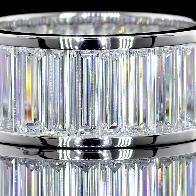 7ctw Baguette Channel Diamond Eternity Band
