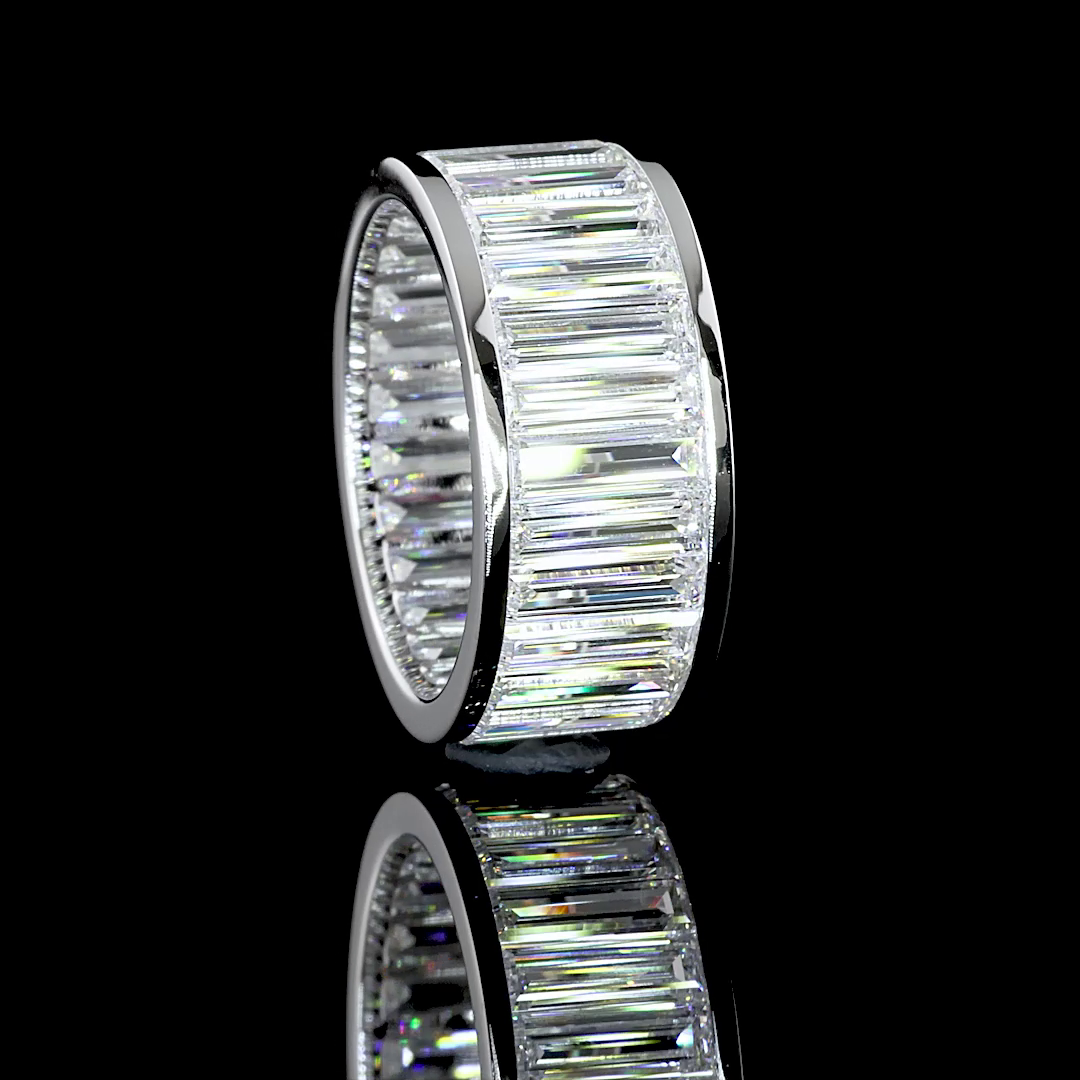 7ctw Baguette Channel Diamond Eternity Band