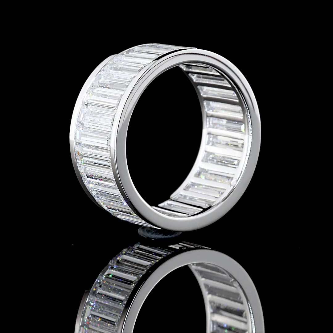 7ctw Baguette Channel Diamond Eternity Band