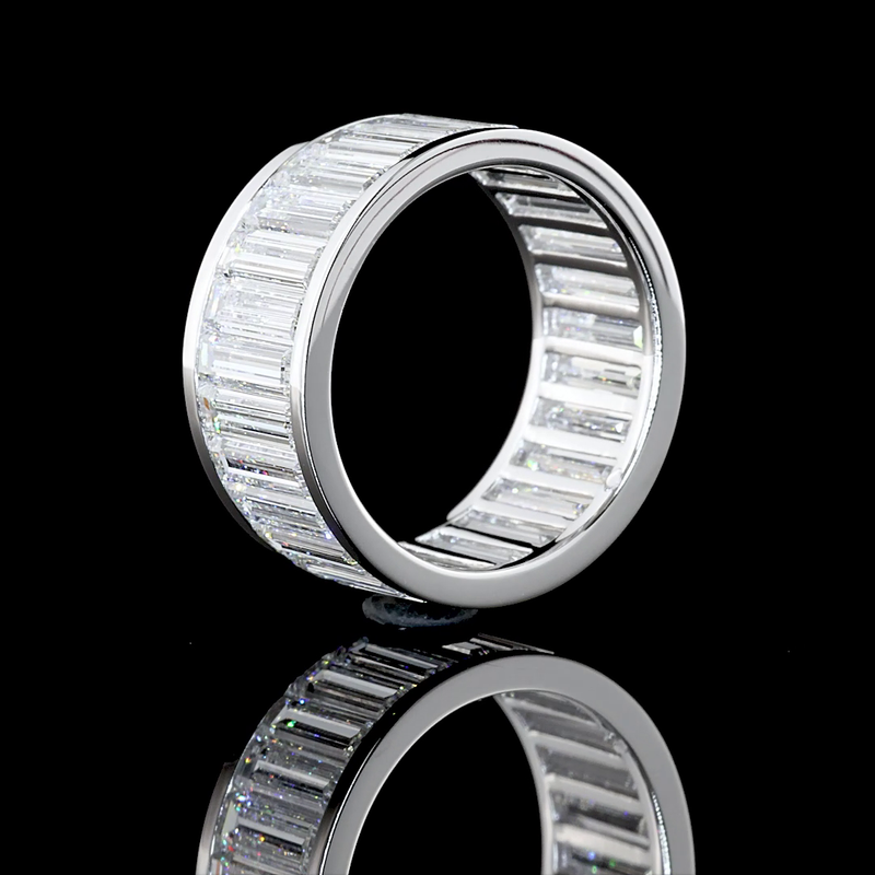 7ctw Baguette Channel Diamond Eternity Band
