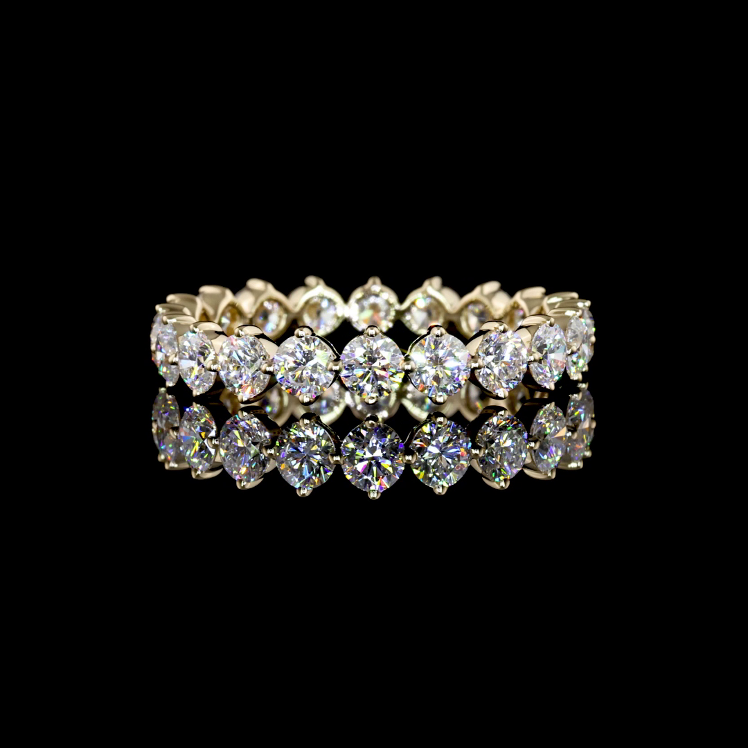 1-3/4ctw Prong Round Eternity Band