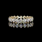 1-3/4ctw Prong Round Eternity Band