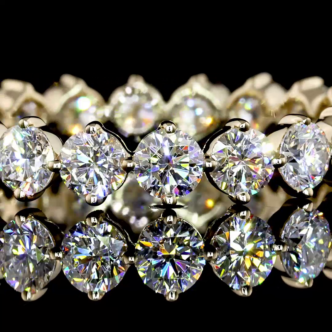 1-3/4ctw Prong Round Eternity Band