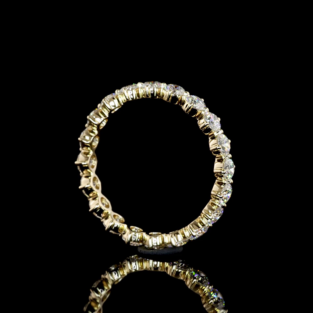 1-3/4ctw Prong Round Eternity Band