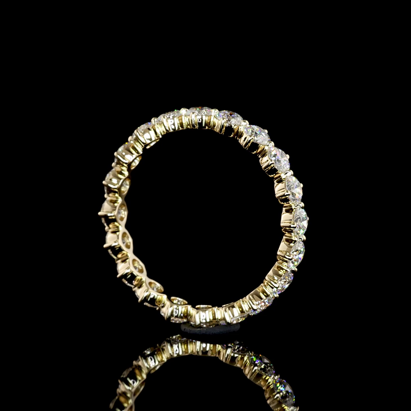 1-3/4ctw Prong Round Eternity Band