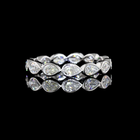 2-1/4ctw Bezel East West Pear Eternity Band