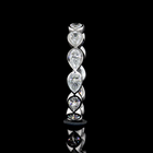 2-1/4ctw Bezel East West Pear Eternity Band