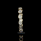 1-1/4ctw Bezel East West Pear Eternity Band
