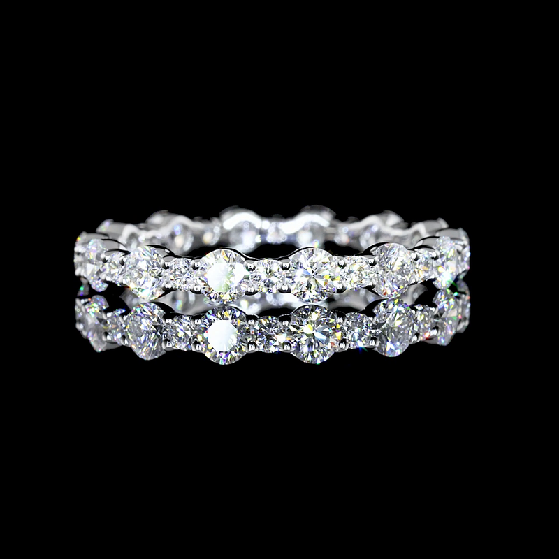 1-1/4ctw Prong Round Eternity Band