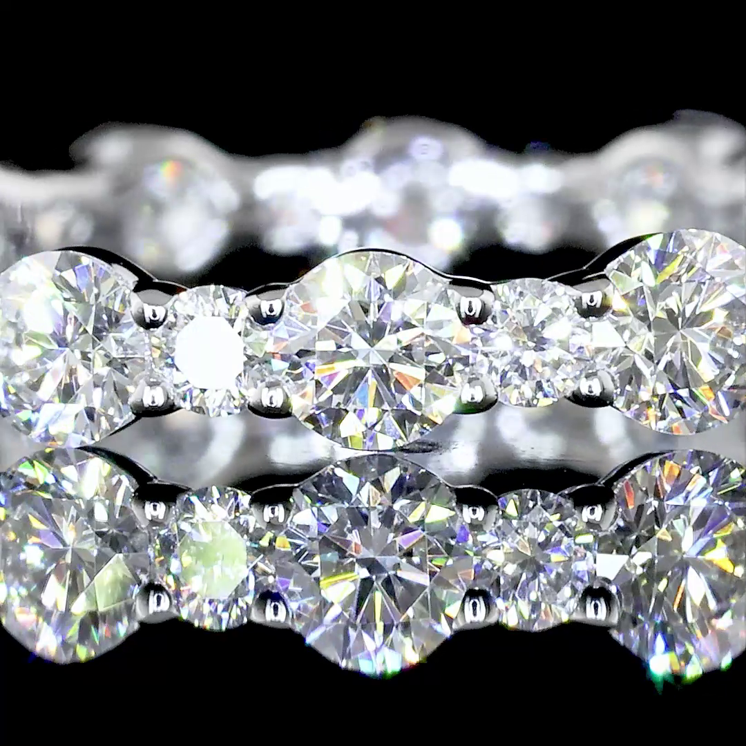 1-1/4ctw Prong Round Eternity Band