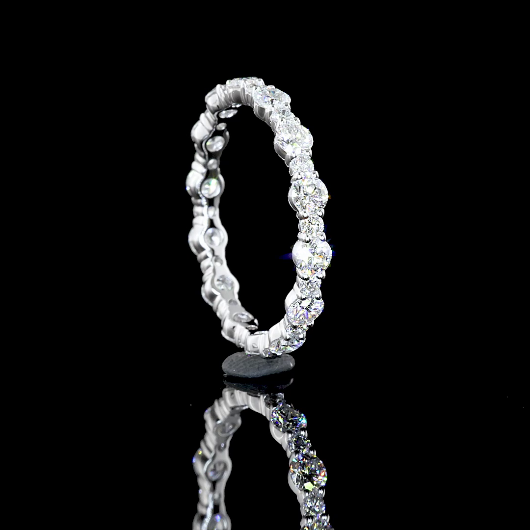1-1/4ctw Prong Round Eternity Band