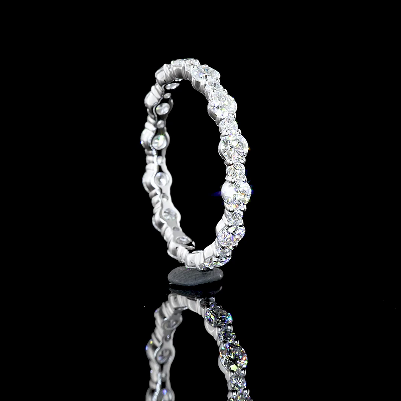 1-1/4ctw Prong Round Eternity Band