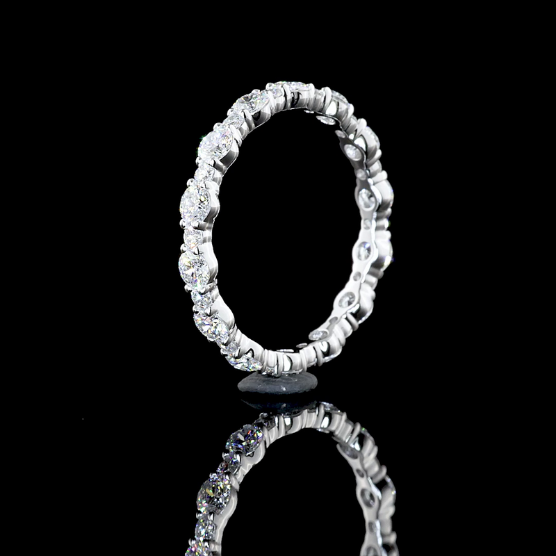 1-1/4ctw Prong Round Eternity Band