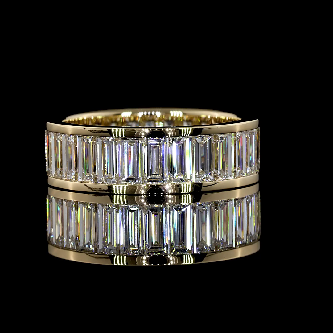 Baguette Lab Grown Diamond Channel Eternity Band (4ctw)