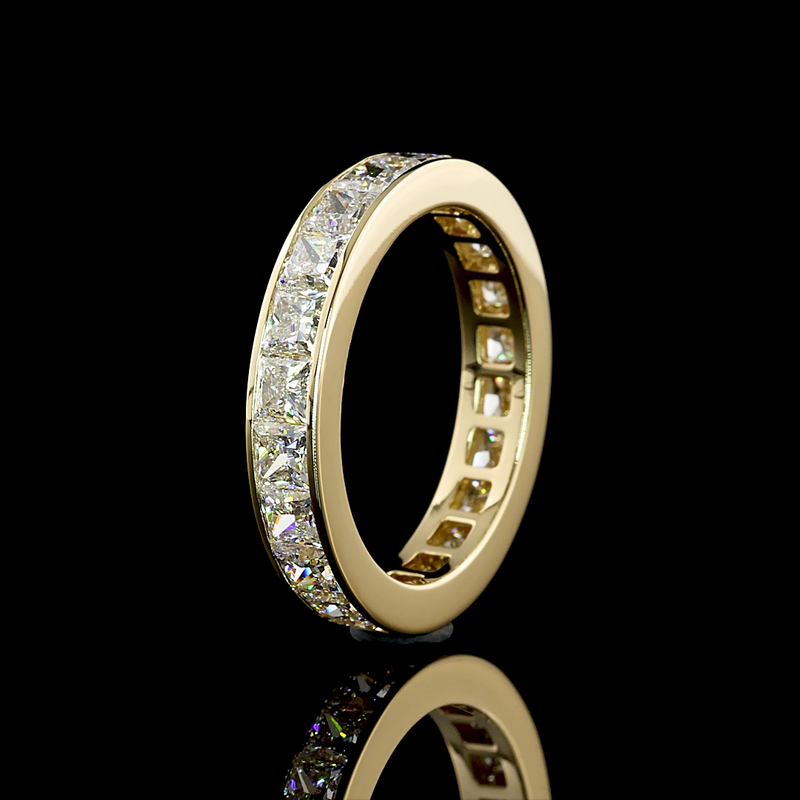 3ctw Princess Channel Diamond Eternity Band
