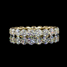 9ctw Prong Round Eternity Band