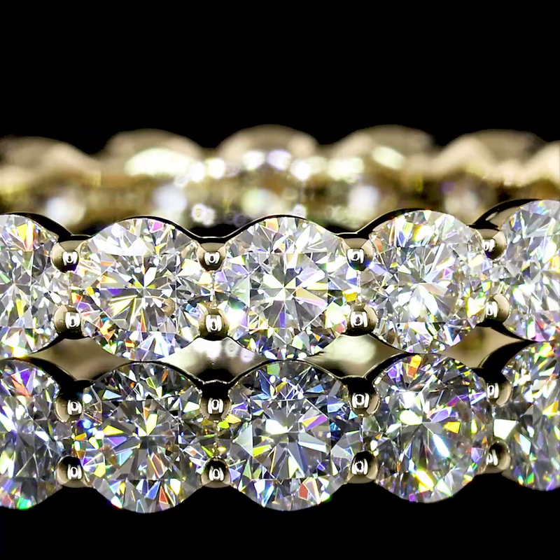 9ctw Prong Round Eternity Band