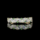 1-1/2ctw Prong Inclined Oval Half Eternity Band