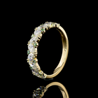 1-1/2ctw Prong Inclined Oval Half Eternity Band