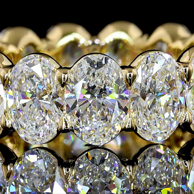 6ctw Oval Prong Diamond Eternity Band