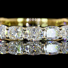 1-1/2ctw Prong Cushion 3/4 Eternity Band