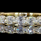 1-1/4ctw Prong East West Cushion 3/4 Eternity Band