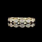 3/4ctw Bezel East West Pear 3/4 Eternity Band