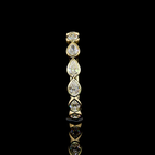 3/4ctw Bezel East West Pear 3/4 Eternity Band