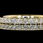 3/8ctw Pave Micro Round 3/4 Eternity Band