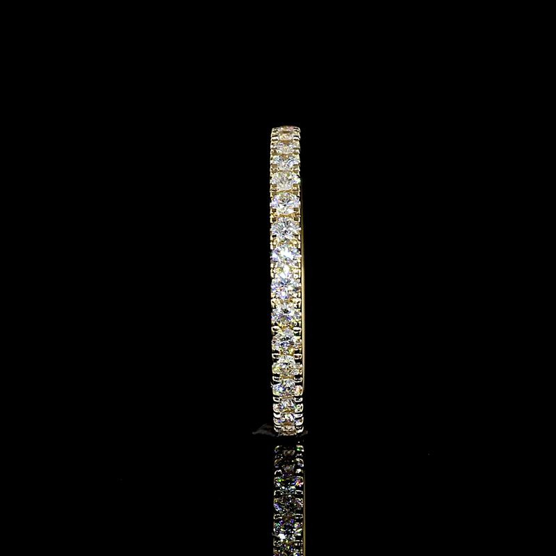 3/8ctw Pave Micro Round 3/4 Eternity Band