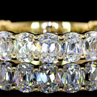 3ctw Antique Cushion Prong Diamond 3/4 Eternity Band
