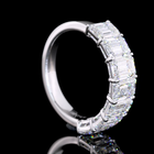 4ctw Prong Emerald Seven Stone Band