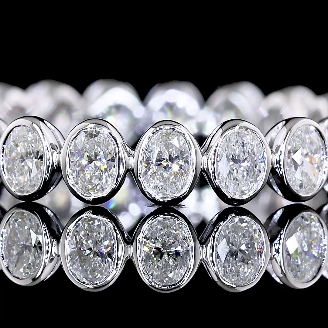 1ctw Bezel Oval Eternity Band