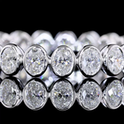 1ctw Bezel Oval Eternity Band