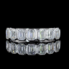 1ctw Bezel Emerald Seven Stone Band