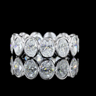 5ctw Oval Bezel Diamond Eternity Band