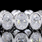 5ctw Oval Bezel Diamond Eternity Band