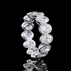 5ctw Oval Bezel Diamond Eternity Band