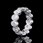 5ctw Oval Bezel Diamond Eternity Band