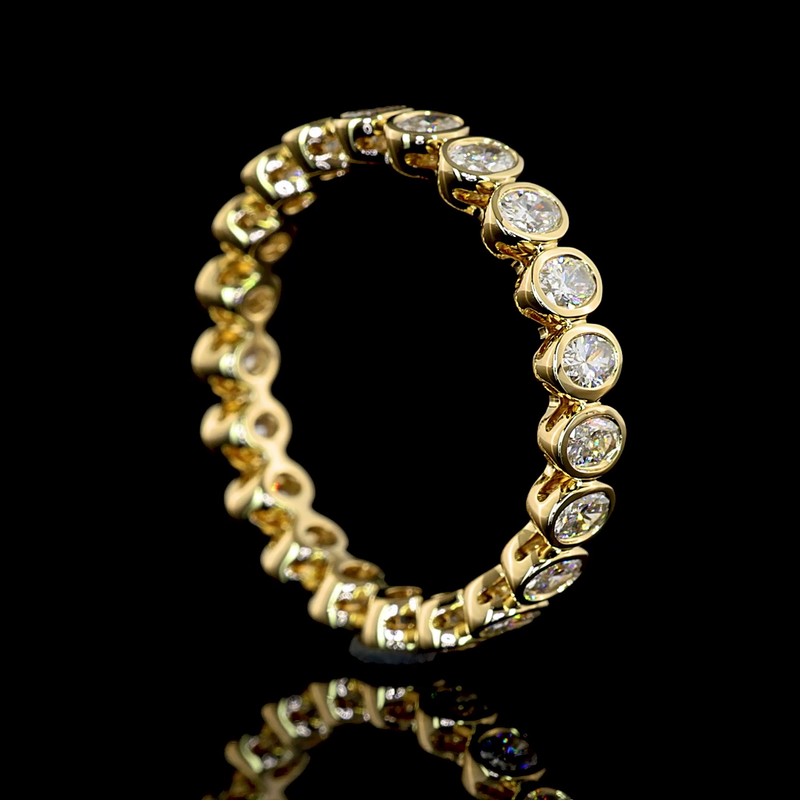 1ctw Bezel Oval Eternity Band