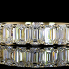 1ctw Prong Emerald Seven Stone Band