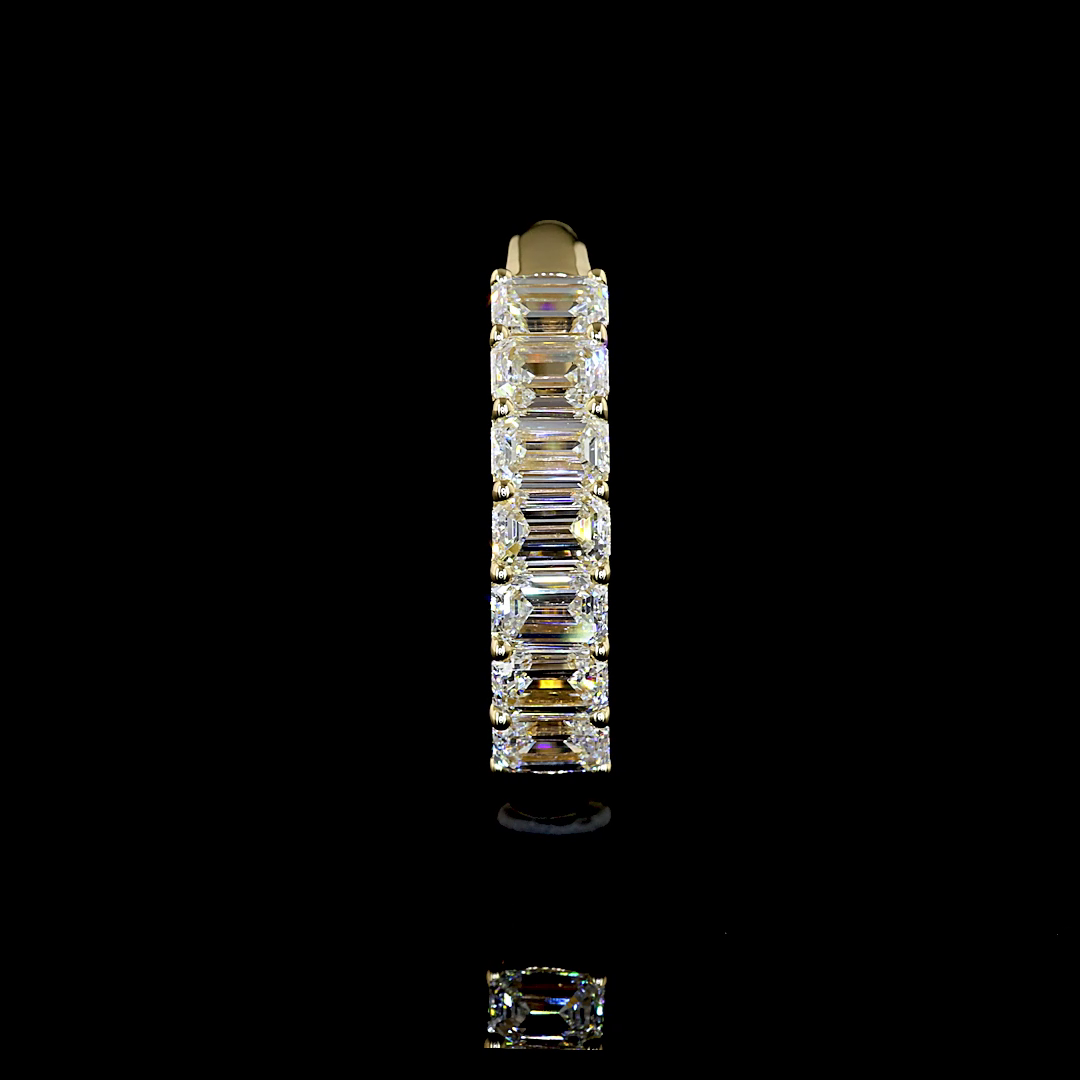 1ctw Prong Emerald Seven Stone Band
